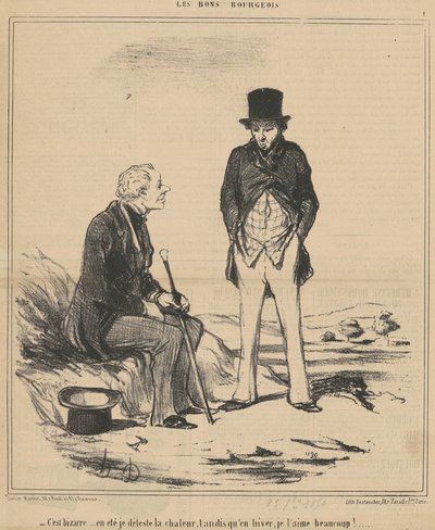 それは奇妙です...されています 作： Honoré Daumier