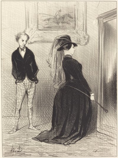 変だ...これ以上アイデアが思い浮かばない...より... 作： Honoré Daumier