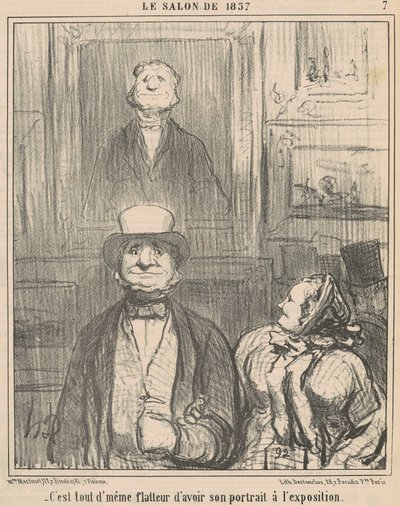 持っているのはお世辞です... 作： Honoré Daumier