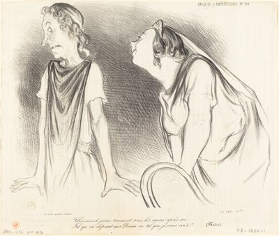 魅力的...あなたの後にすべての心を引きずります... 作： Honoré Daumier