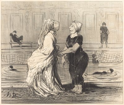 親愛なるバロネス、おめでとうございます... 作： Honoré Daumier
