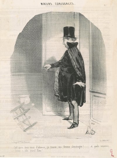 天国！…妻が感動した！ 作： Honoré Daumier