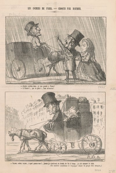 カチカチ、やめて 作： Honoré Daumier