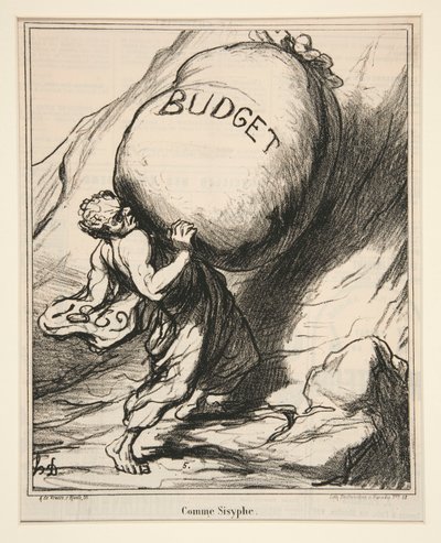 Actualites の Sisyphus のように 作： Honoré Daumier