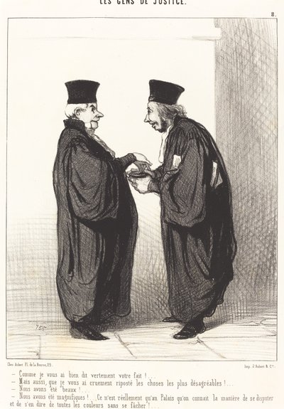 私があなたに丸く言ったように、あなたは終わりました！ 作： Honoré Daumier
