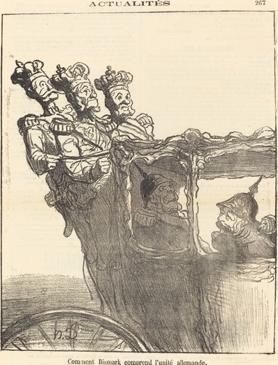 ビスマルクはドイツ統一をどのように理解しているか 作： Honoré Daumier