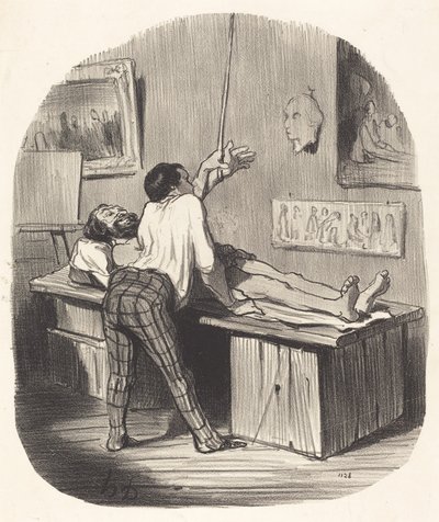 どうやって、サンジェルヴェはこれを取った... 作： Honoré Daumier