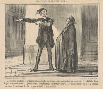 なんと、マダム…私には軽率なところがあります… 作： Honoré Daumier