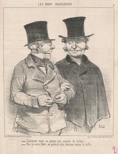 まだタルマを着ていないのはどうしてですか？ ... 作： Honoré Daumier