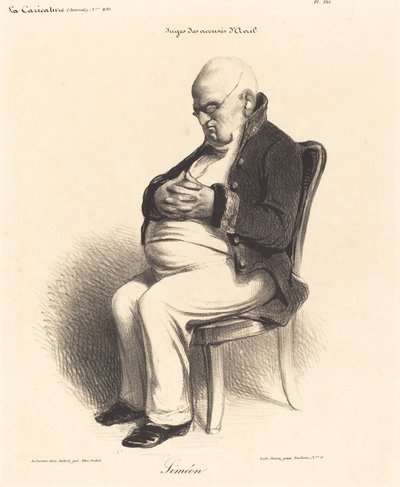 J.-ジェローム シメオン伯爵 作： Honoré Daumier