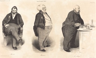 ポルタリス伯爵 - バッサーノ公爵 - モンロジエ伯爵 作： Honoré Daumier