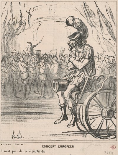 ヨーロッパコンサート 作： Honoré Daumier