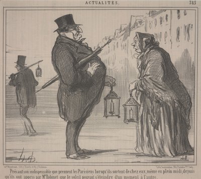 カレントイベント、no.385：エッセンシャル・プレコーション、パリ 作： Honoré Daumier