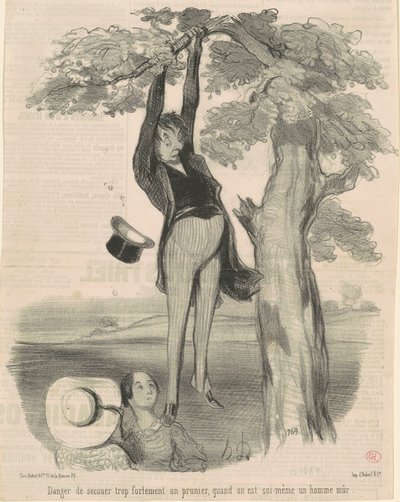 揺れすぎる危険...プラム 作： Honoré Daumier