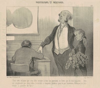あなたが送ろうとしているこの広告では... 作： Honoré Daumier