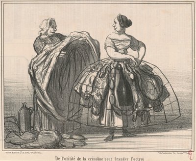 助成金をだますためのクリノリンの有用性について 作： Honoré Daumier