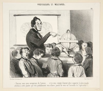 明日は土星の世話をします 作： Honoré Daumier
