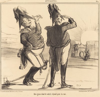 太陽の光で視力が低下する人 作： Honoré Daumier