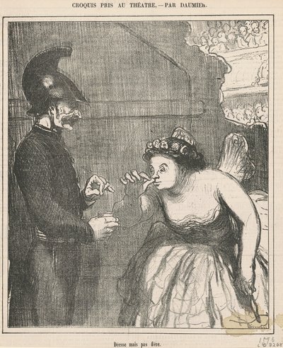 女神だが誇りに思っていない 作： Honoré Daumier