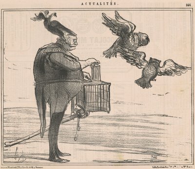 解放された 2 人の大公…セヴァストポリで 作： Honoré Daumier