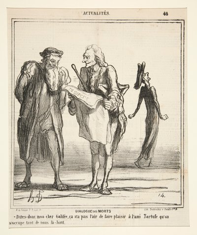 死者の対話 - そう言って、親愛なるガリラヤ 作： Honoré Daumier