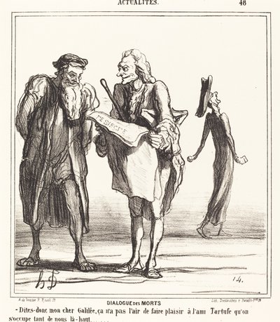死者の対話 作： Honoré Daumier