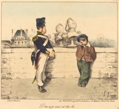 神よ、私はこの存在を愛していました 作： Honoré Daumier