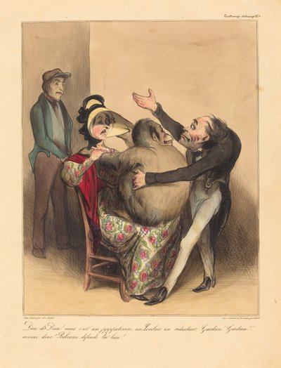 神の神！ しかし、それはいたずらです... 作： Honoré Daumier