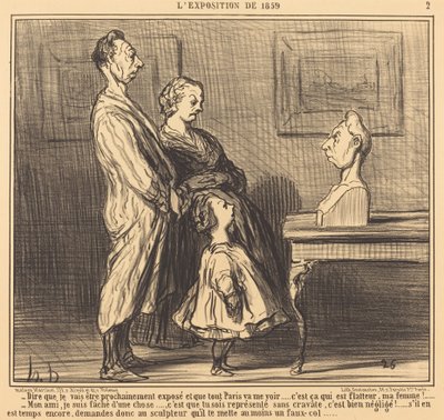 私が…さらされることになると言うために… 作： Honoré Daumier
