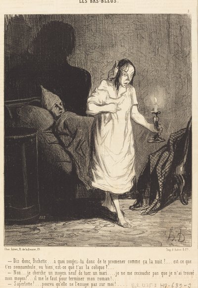 ねえ、ビシェット...何考えてるの... 作： Honoré Daumier
