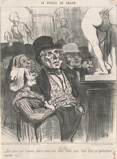 言う、私たちの男、しなければならない... 作： Honoré Daumier