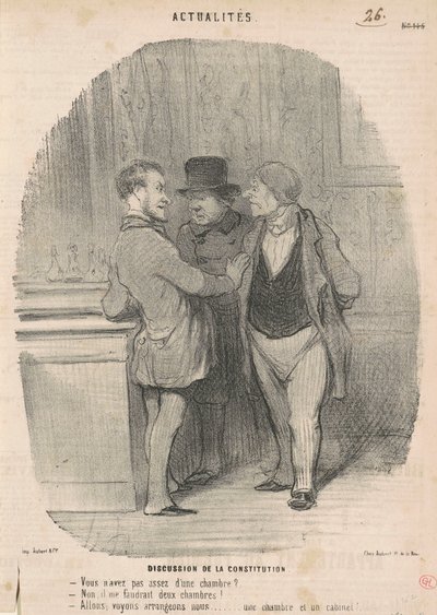 憲法の議論 作： Honoré Daumier