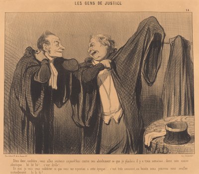 兄弟、あなたはサポートするつもりだと言ってください... 作： Honoré Daumier