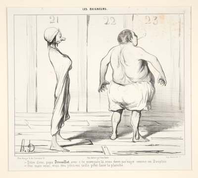 そう言って、ドルイエパパ、c で 作： Honoré Daumier