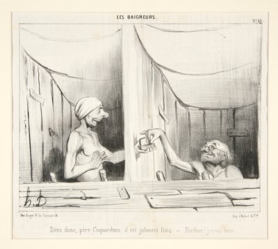ねえ、コカルドー神父、それはかなり新鮮です 作： Honoré Daumier
