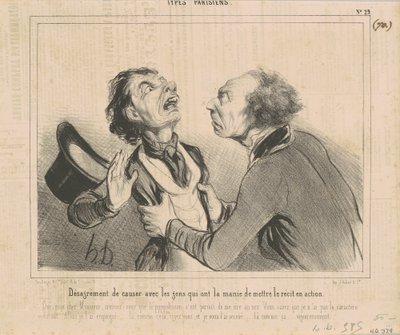 人と話すのが苦手… 作： Honoré Daumier