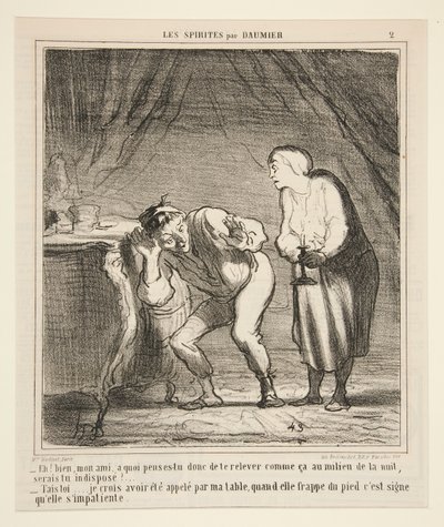 おい！ さて、私の友人、あなたはそのように立ち上がることについてどう思いますか? 作： Honoré Daumier