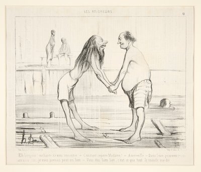 やあ、こんにちは！ はじめまして 作： Honoré Daumier