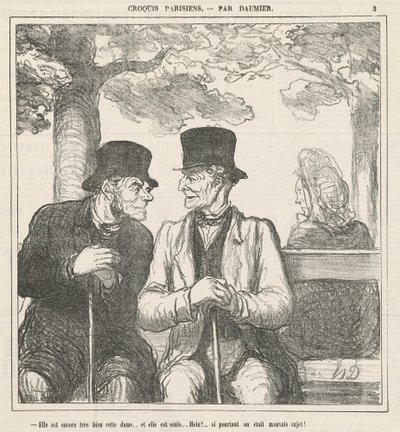 彼女はまだとても良いです、この女性... 作： Honoré Daumier