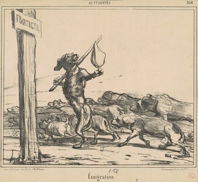 移民 作： Honoré Daumier