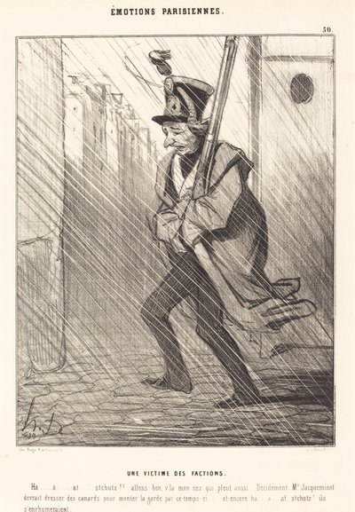 パリの感情: 派閥の犠牲者 作： Honoré Daumier