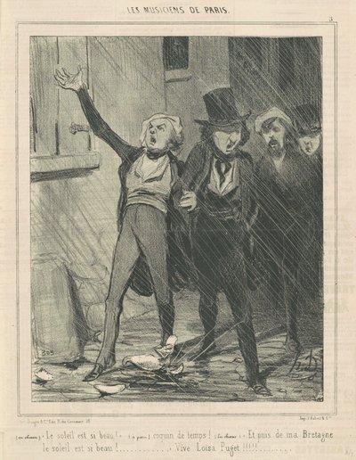 合唱で。 太陽が美しすぎる… 作： Honoré Daumier