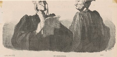 繊細に 作： Honoré Daumier
