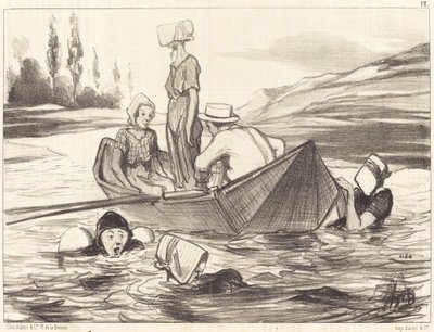 満水で 作： Honoré Daumier