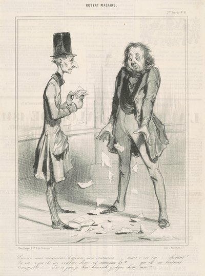 それでも私の債権者、いつも... 作： Honoré Daumier