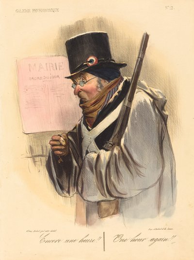 もう一時間!! 作： Honoré Daumier