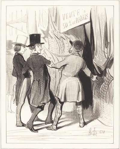 紳士の皆さん、ここに素晴らしいものがあります... 作： Honoré Daumier