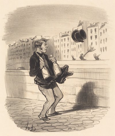 入ってください、サー... 恥ずかしがらないで... 作： Honoré Daumier