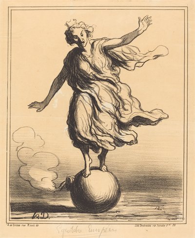 ヨーロッパのバランス 作： Honoré Daumier