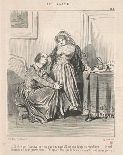 そして、プルードンが望んでいないと言うことは... 作： Honoré Daumier